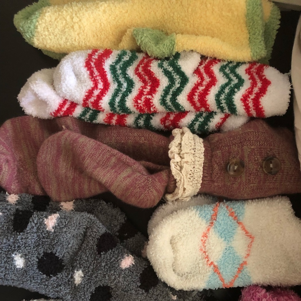 Fuzzy socks/boot socks